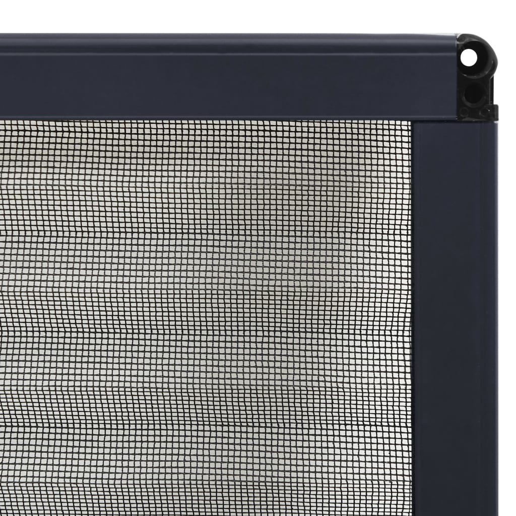 Zaslon protiv insekata za prozore antracit aluminijski 60x80 cm