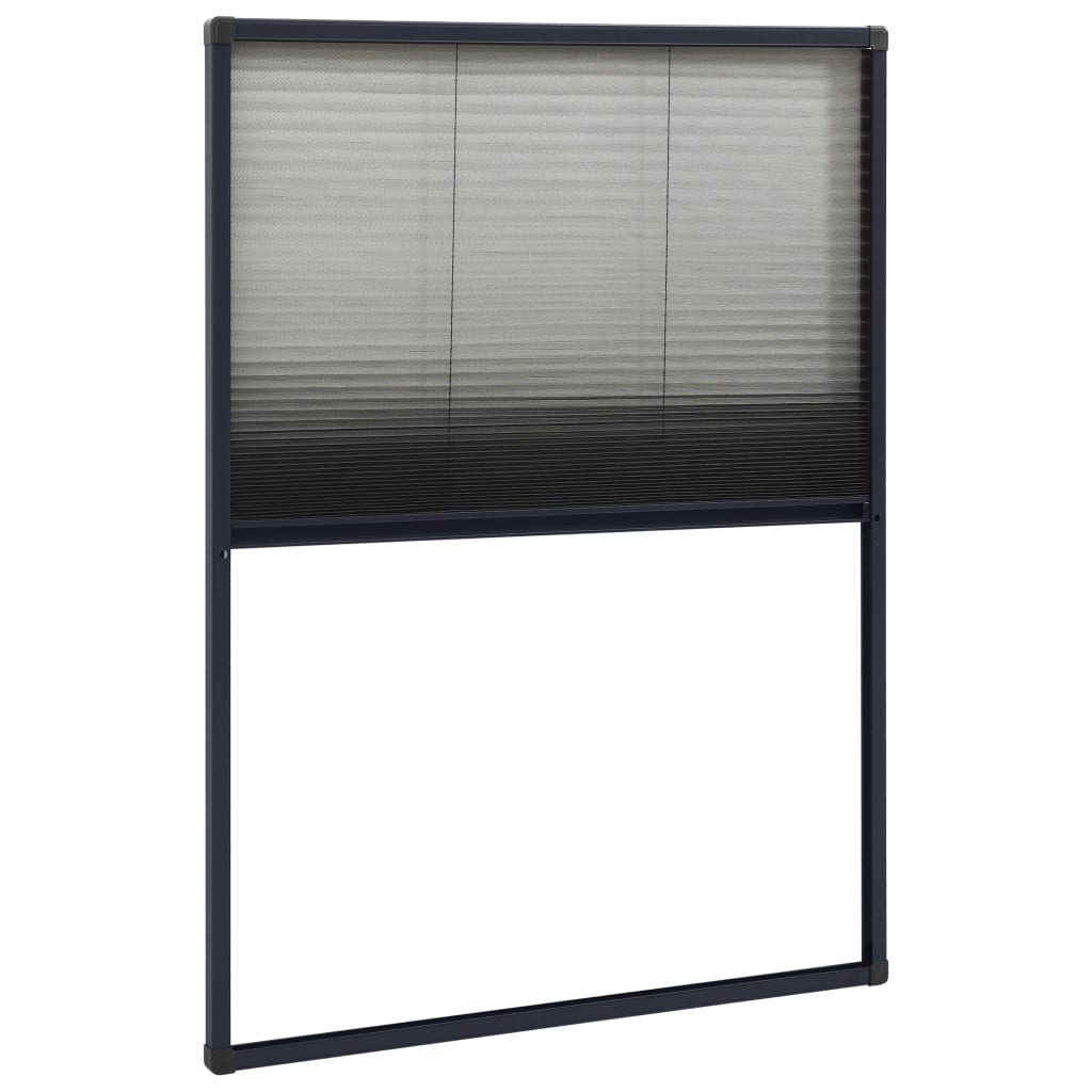 Zaslon protiv insekata za prozore antracit 80 x 120 cm aluminij