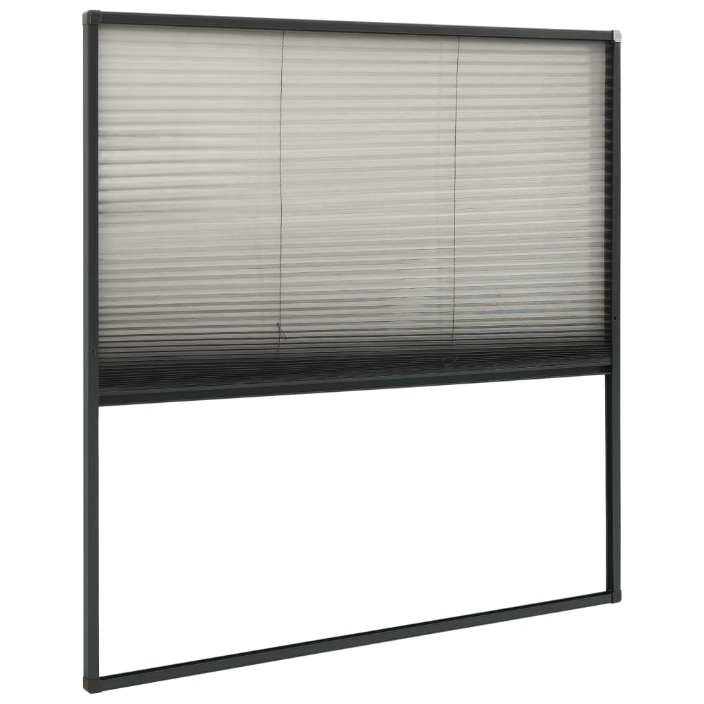 Zaslon protiv insekata za prozore antracit 120x120 cm aluminij