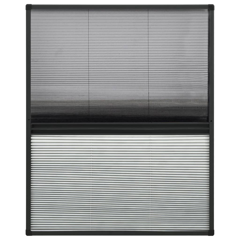 Nabrani zaslon protiv insekata za prozore aluminijski 60x80 cm