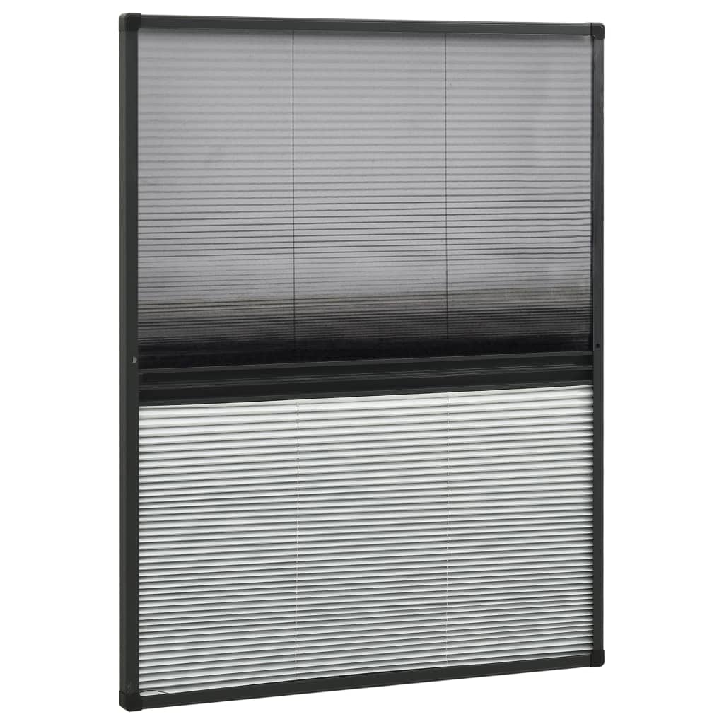 Nabrani zaslon protiv insekata za prozore aluminijski 60x80 cm
