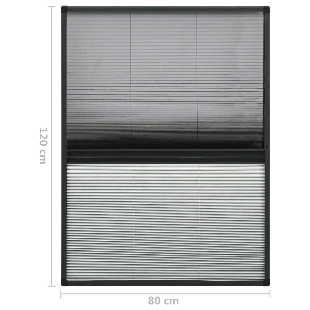 Zaslon protiv insekata za prozore aluminijski 80 x 120 cm