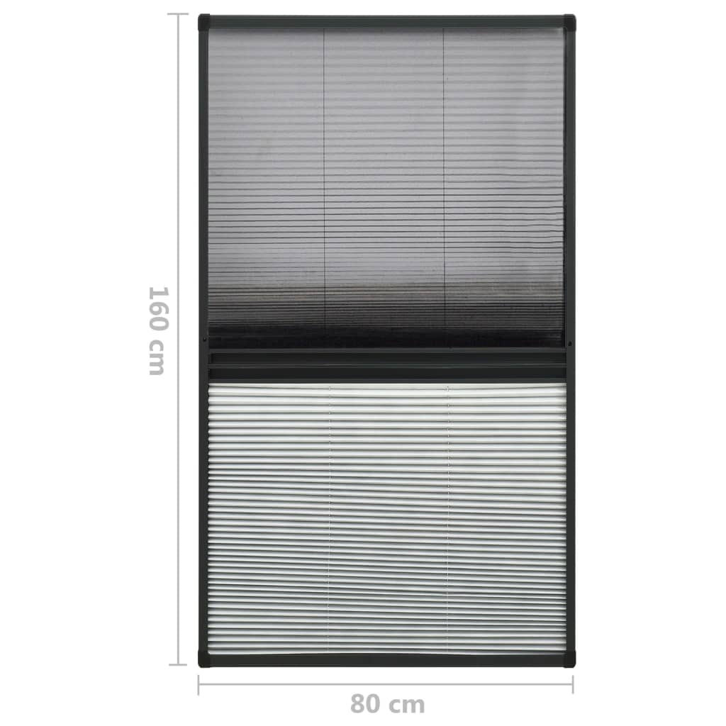 Zaslon protiv insekata za prozore aluminijski 80 x 160 cm