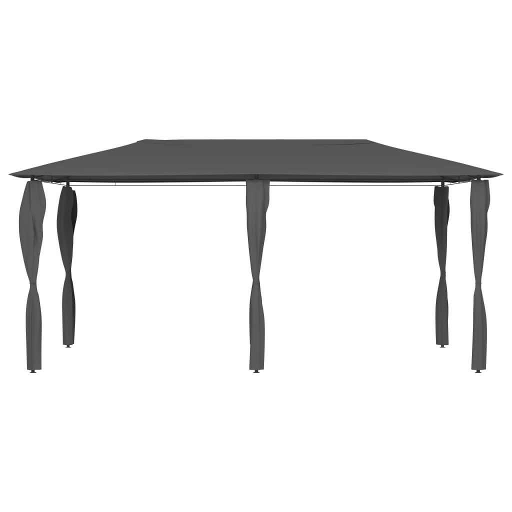 Sjenica s navlakama za stupove 2,98x5,3x2,59m antracit 160 g/m²
