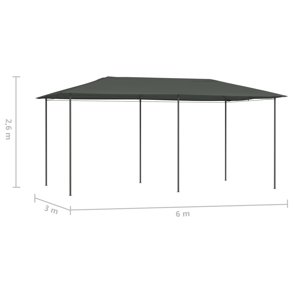 Sjenica 2,98 x 5,3 x 2,59 m antracit 160 g/m²