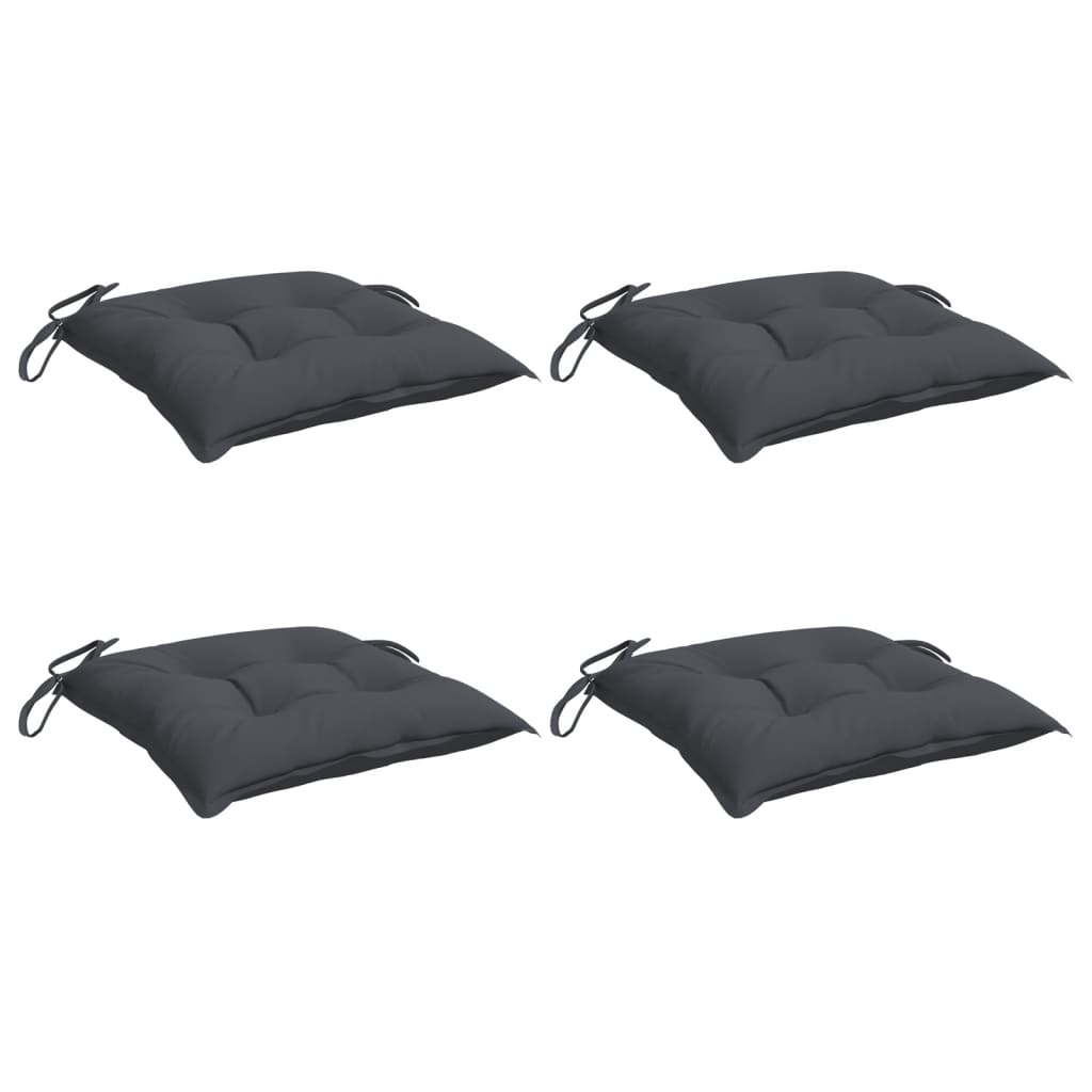Jastuci za stolice 4 kom antracit 40x40x7 cm od tkanine Oxford