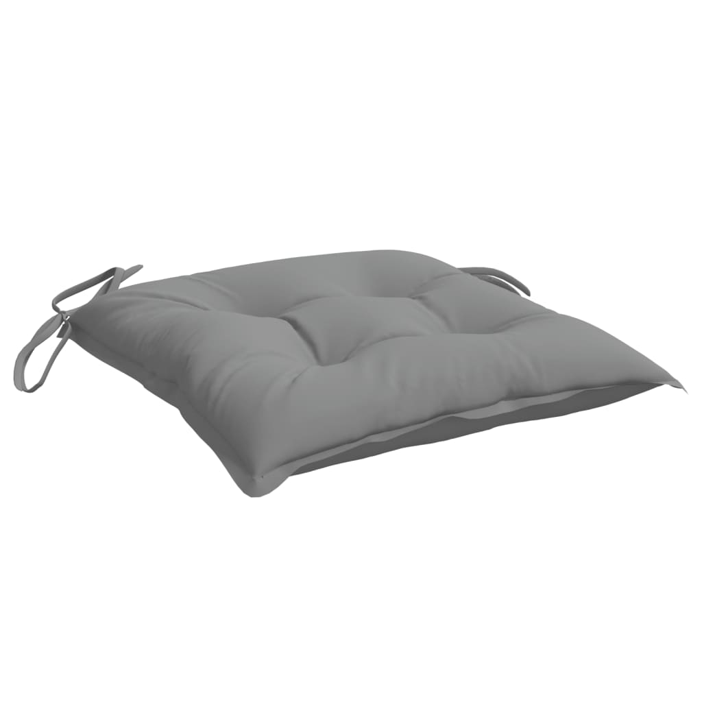Jastuci za stolice 4 kom sivi 40 x 40 x 7 cm od tkanine Oxford