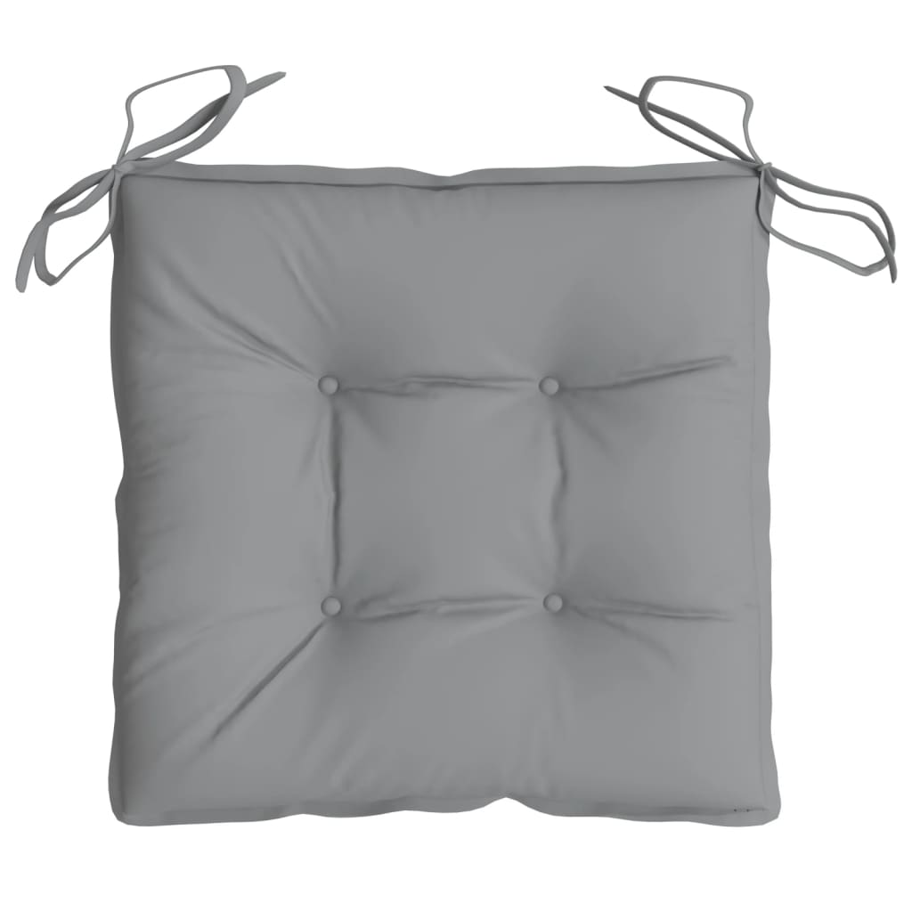 Jastuci za stolice 6 kom sivi 40 x 40 x 7 cm od tkanine Oxford