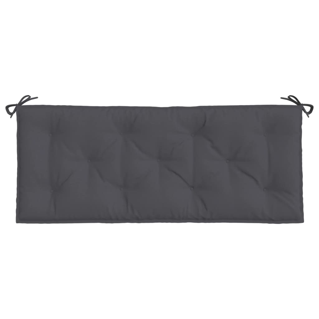 Jastuk za vrtnu klupu antracit 120 x 50 x 7 cm tkanina Oxford