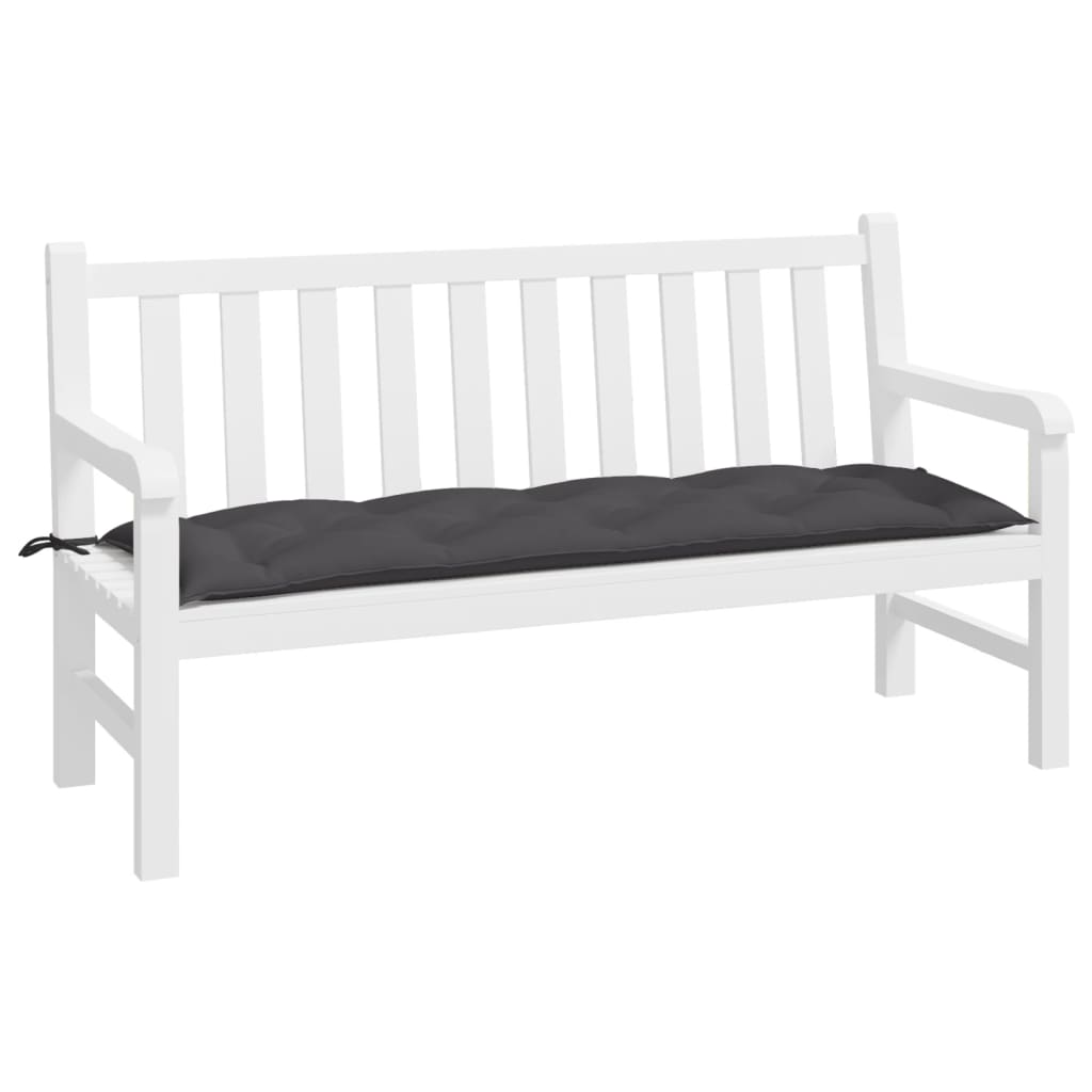 Jastuk za vrtnu klupu antracit 150 x 50 x 7 cm tkanina Oxford