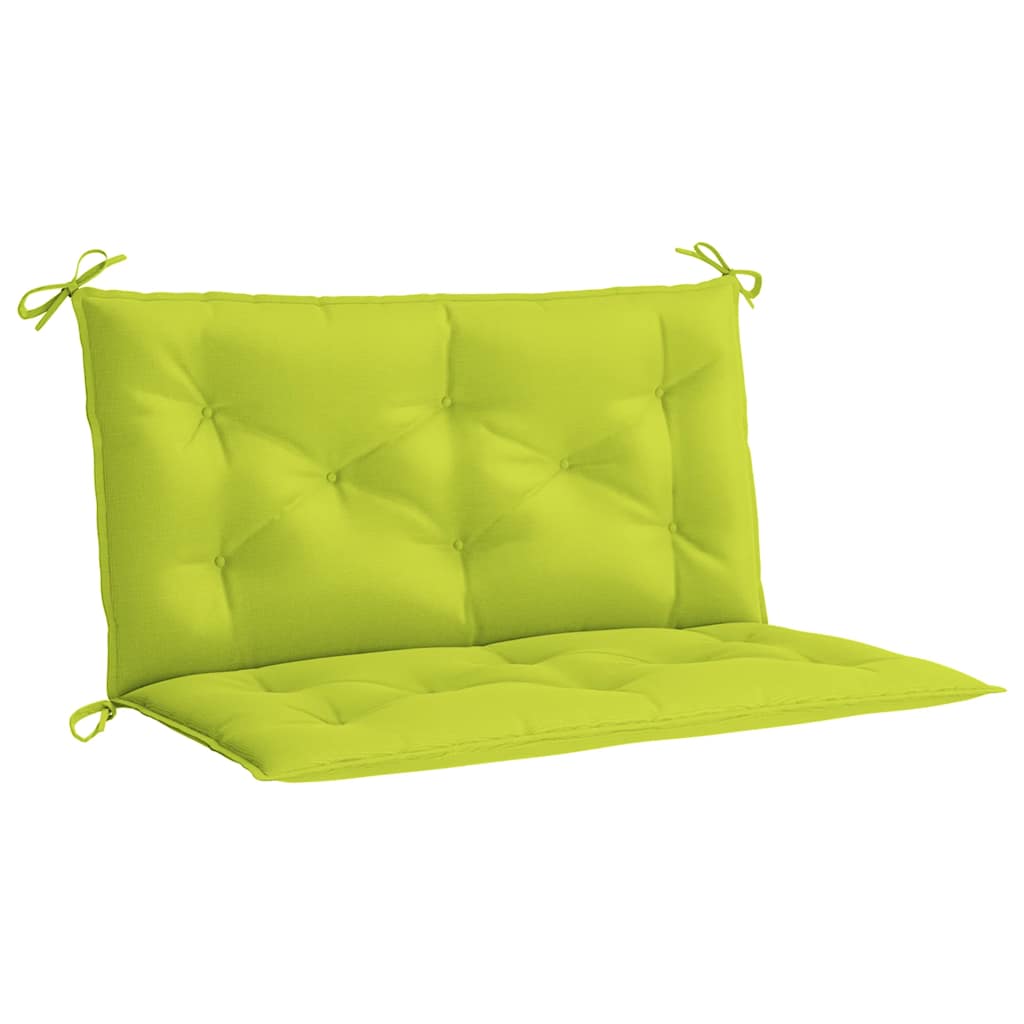 Jastuk za vrtnu klupu jarkozeleni 100x(50+50)x7 cm od tkanine