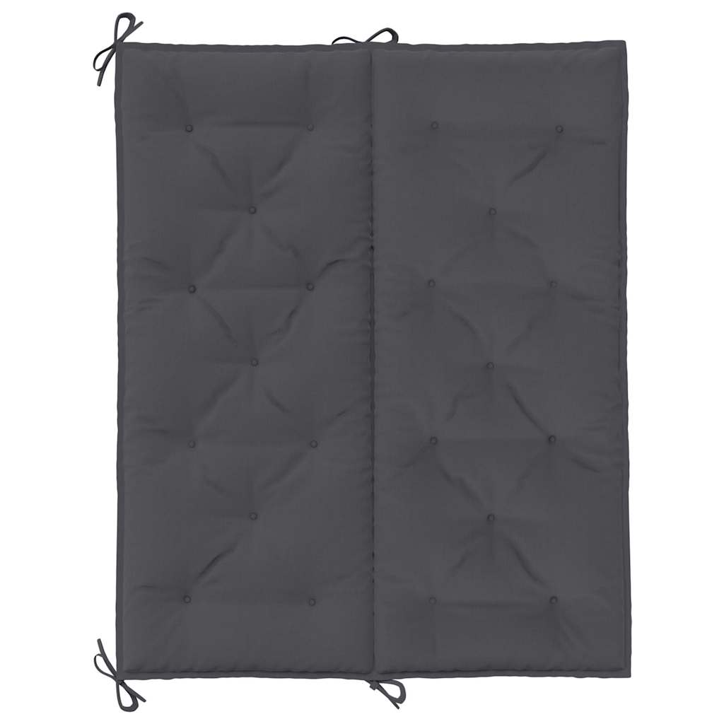 Jastuk za vrtnu klupu antracit 120x(50+50)x7 cm tkanina Oxford
