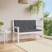 Jastuk za vrtnu klupu antracit 120x(50+50)x7 cm tkanina Oxford