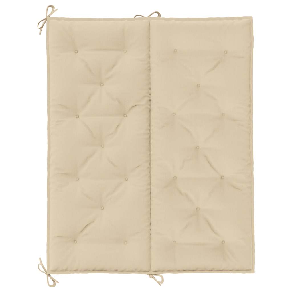 Jastuk za vrtnu klupu bež 120 x (50 + 50) x 7 cm tkanina Oxford