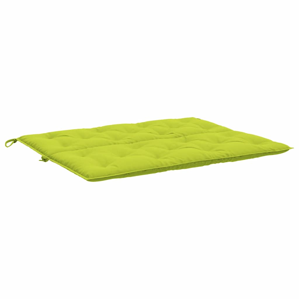 Jastuk za vrtnu klupu jarkozeleni 120x(50+50)x7 cm od tkanine