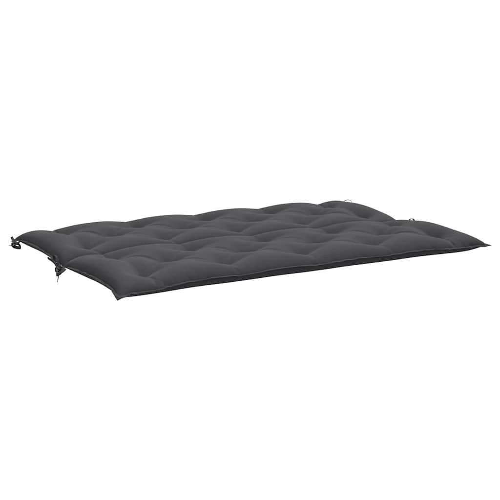 Jastuk za vrtnu klupu antracit 150x(50+50)x7 cm tkanina Oxford