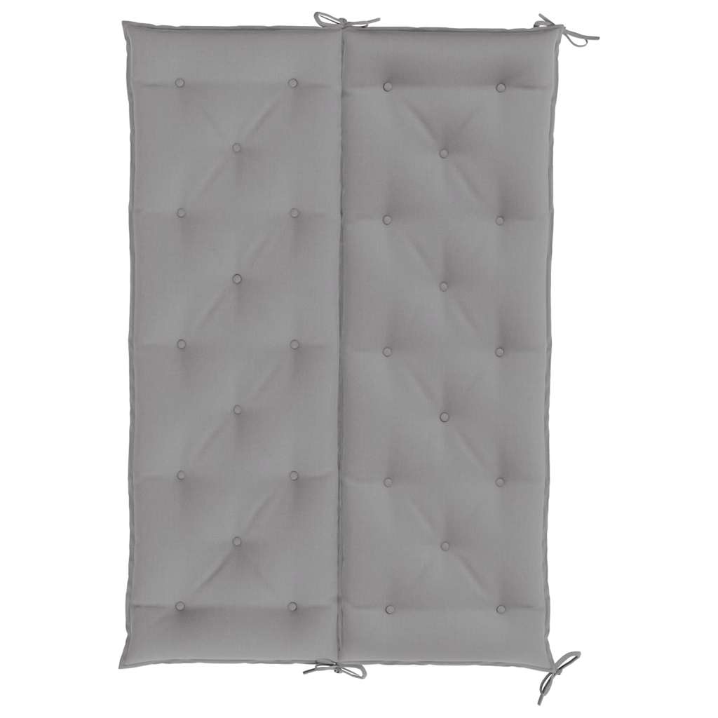Jastuk za vrtnu klupu sivi 150 x (50+50) x 7 cm tkanina Oxford