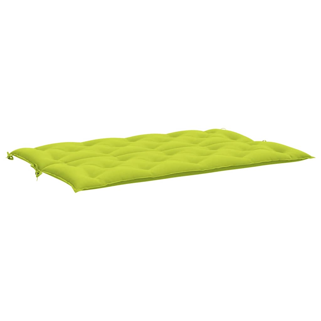 Jastuk za vrtnu klupu jarkozeleni 150x(50+50)x7 cm od tkanine
