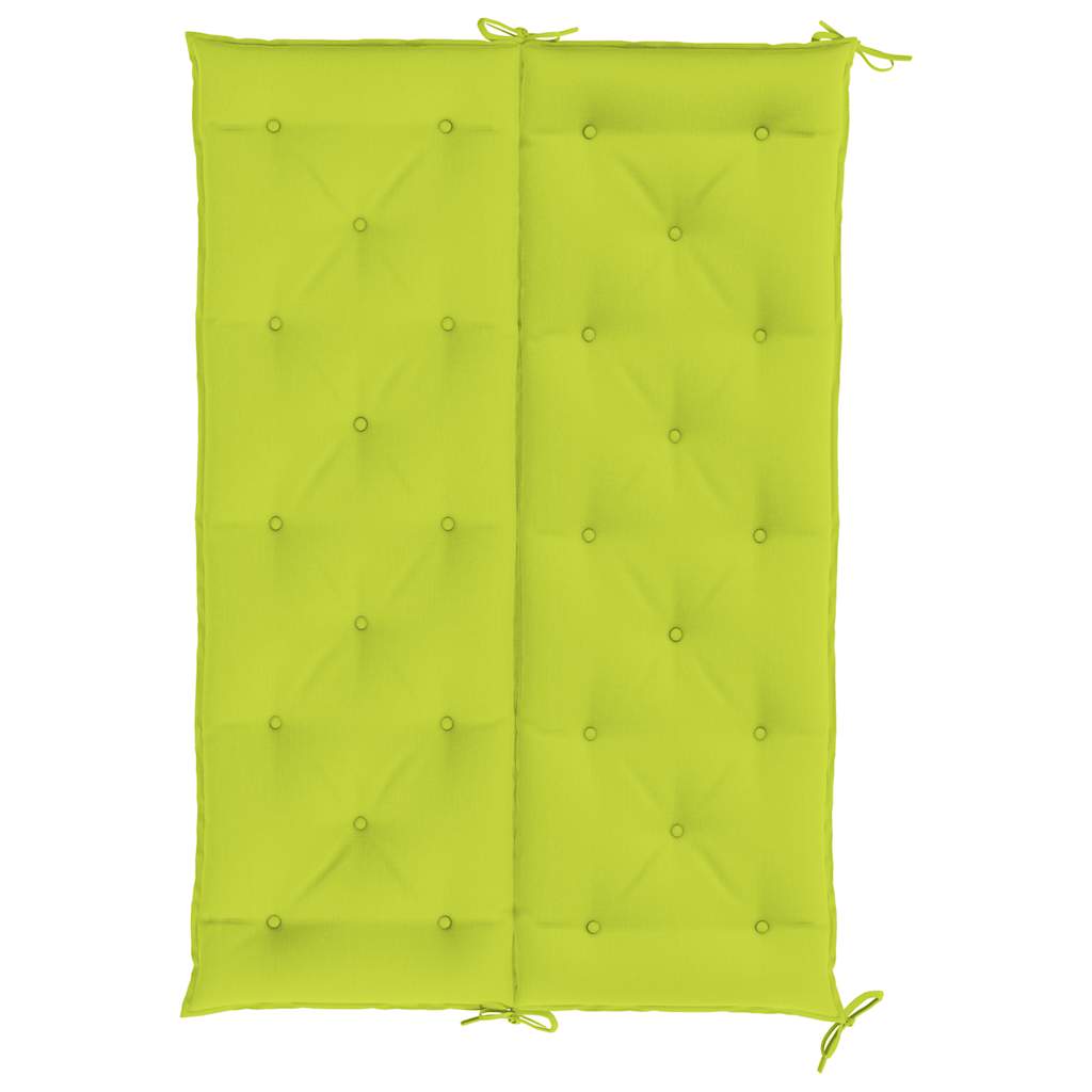 Jastuk za vrtnu klupu jarkozeleni 150x(50+50)x7 cm od tkanine