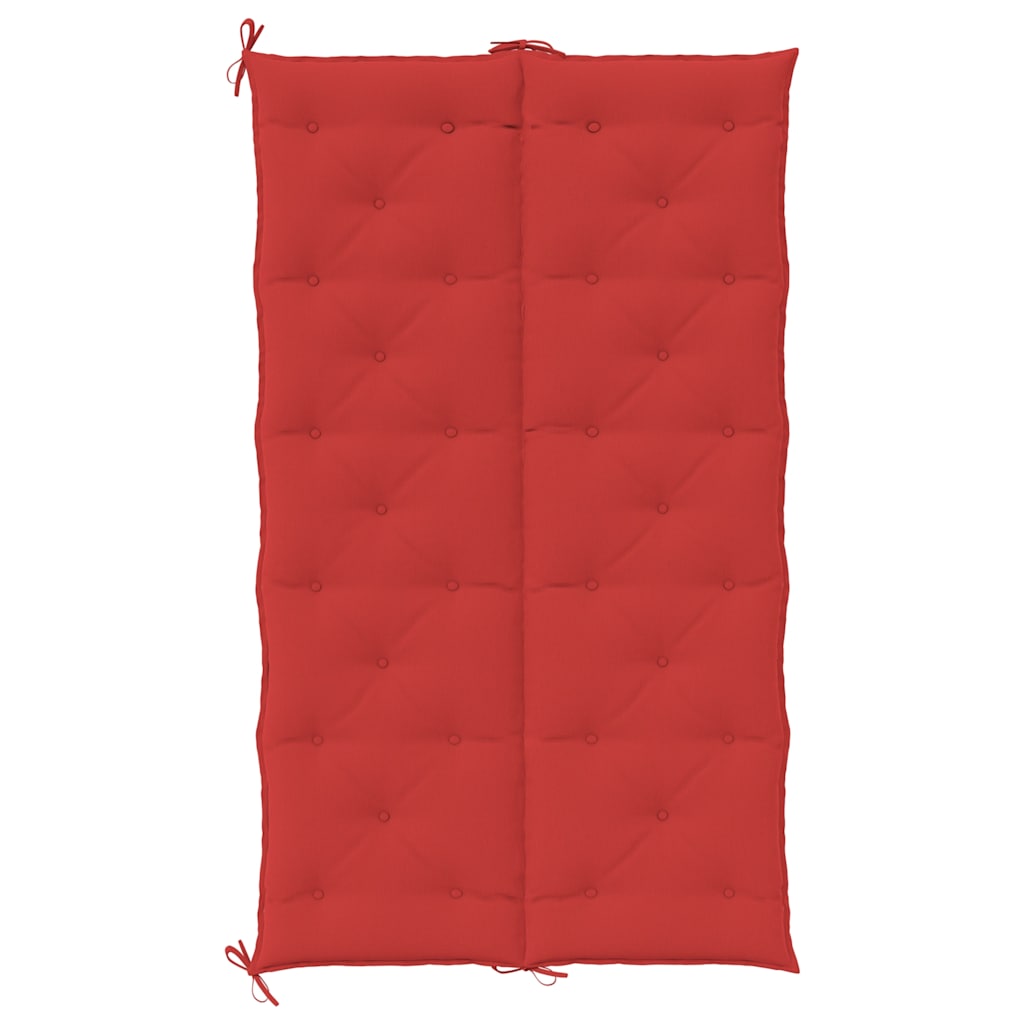 Jastuk za vrtnu klupu crveni 180x(50+50)x7 cm od tkanine Oxford