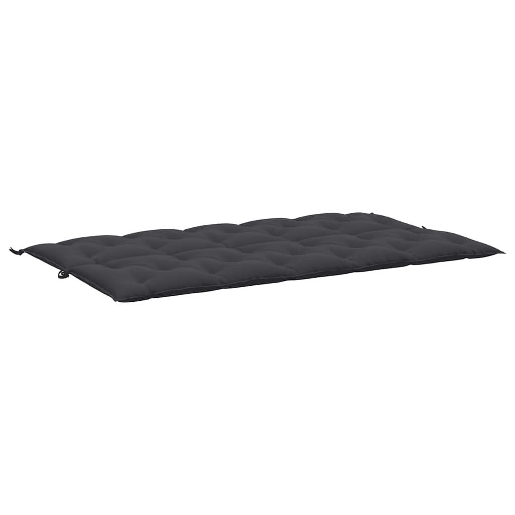 Jastuk za vrtnu klupu crni 180 x (50+50) x 7 cm tkanina Oxford