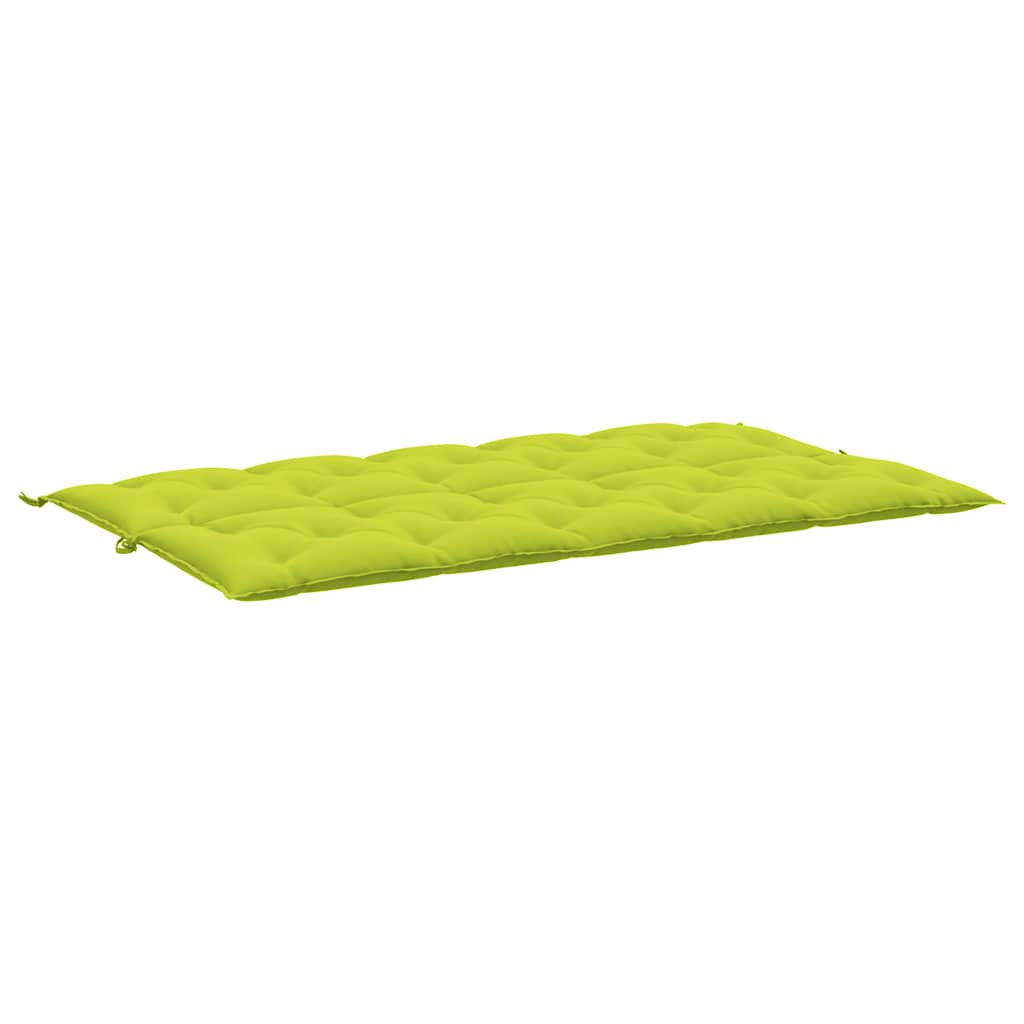 Jastuk za vrtnu klupu jarkozeleni 180x(50+50)x7 cm od tkanine