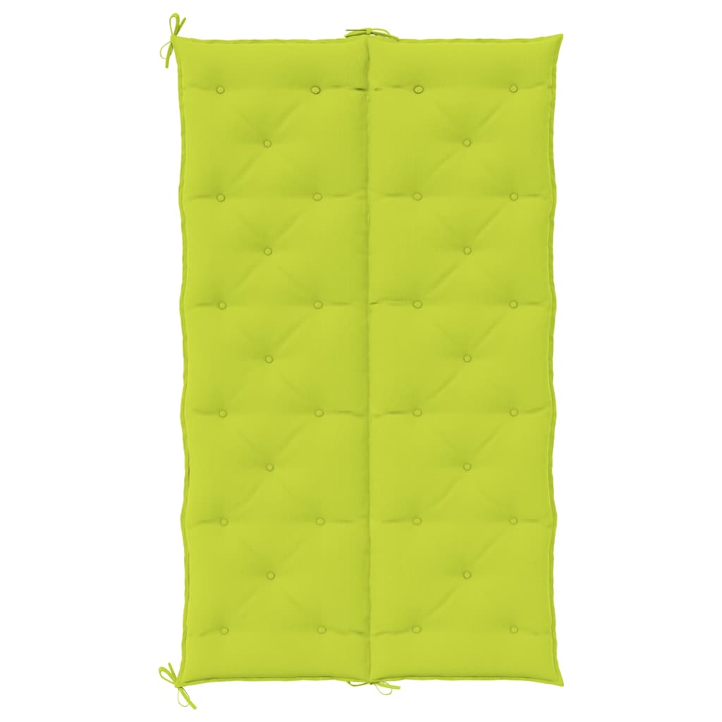 Jastuk za vrtnu klupu jarkozeleni 180x(50+50)x7 cm od tkanine
