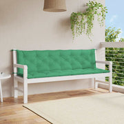 Jastuk za vrtnu klupu zeleni 200x(50+50)x7 cm od tkanine Oxford