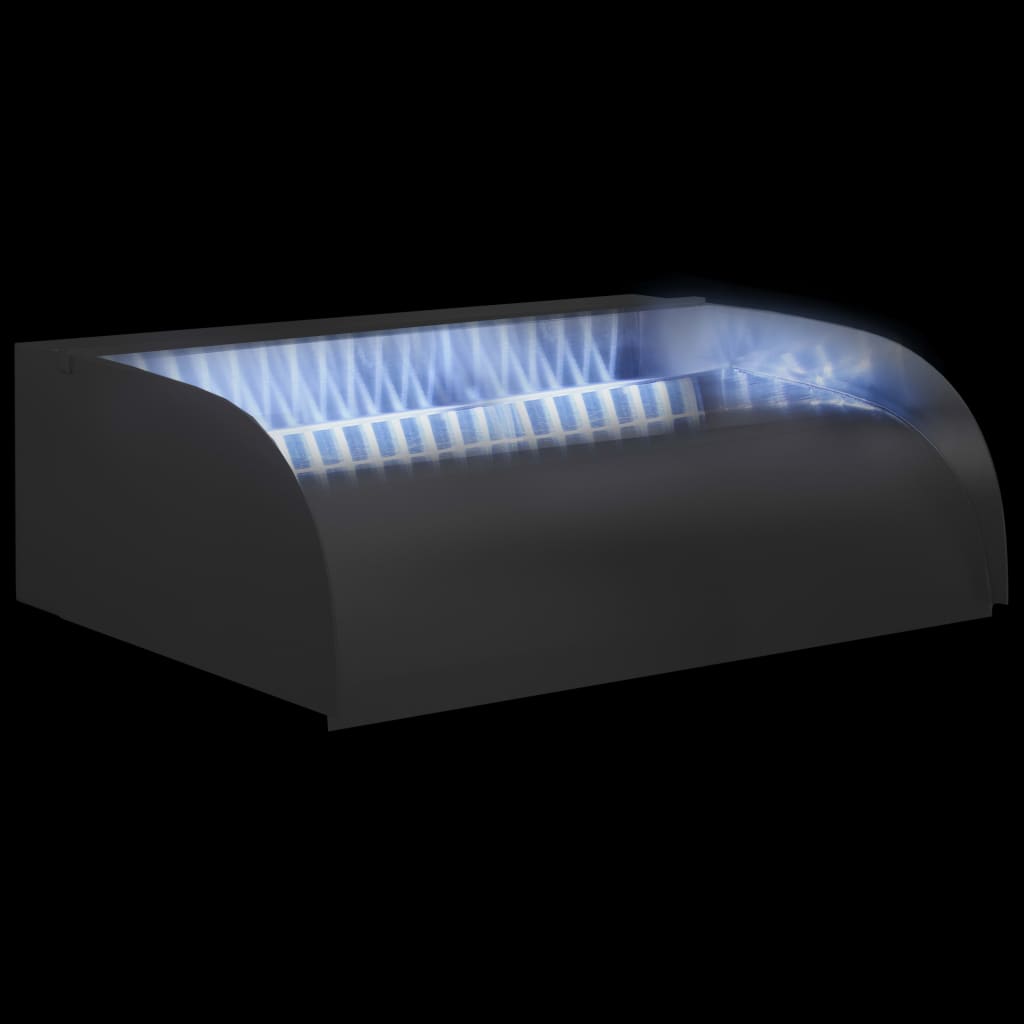 Vodopad s LED svjetlima 45 x 34 x 14 cm nehrđajući čelik 304