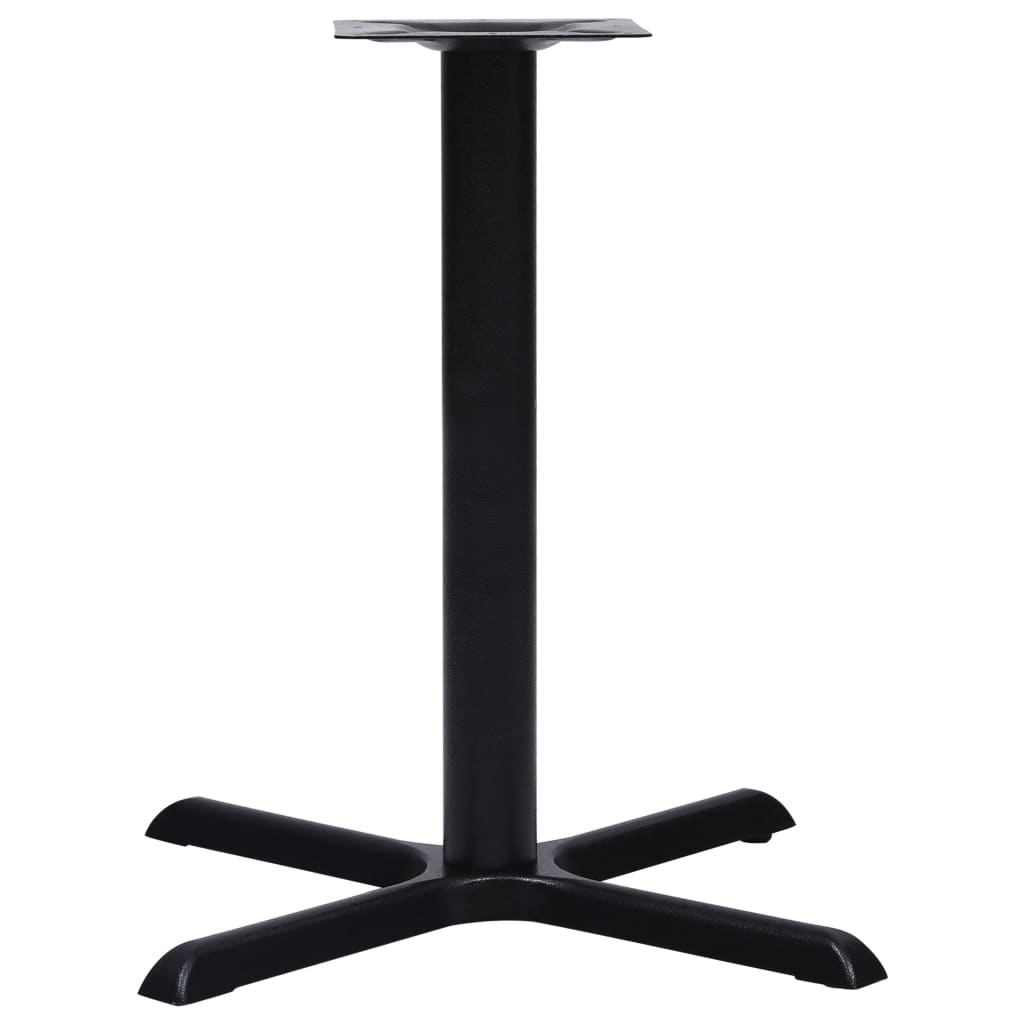 Noga za bistro stol crna 76x76x72 cm od lijevanog željeza