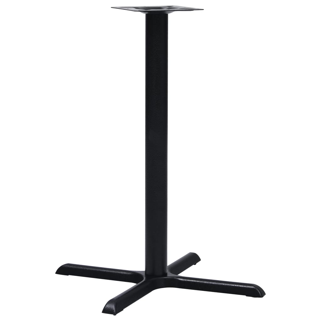 Noga za bistro stol crna 76 x 76 x 107 cm od lijevanog željeza
