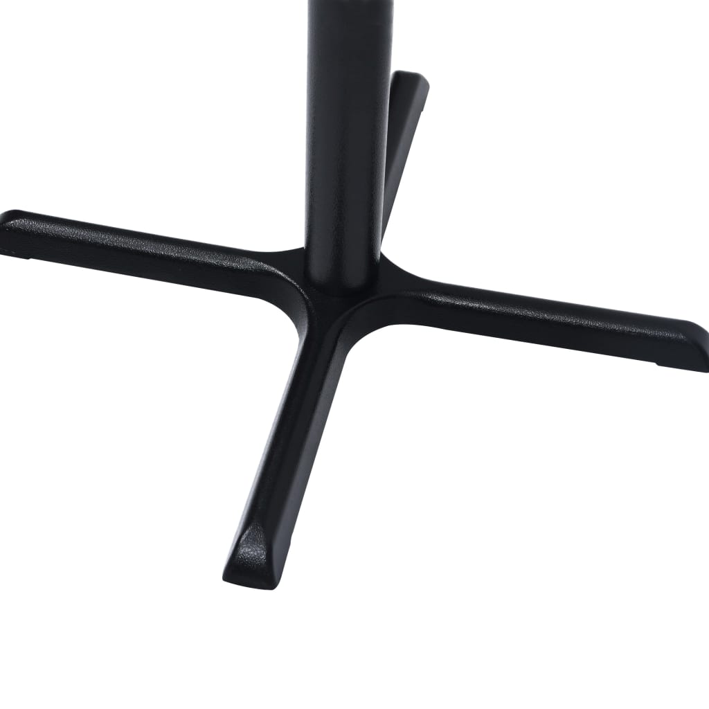 Noga za bistro stol crna 76 x 76 x 107 cm od lijevanog željeza
