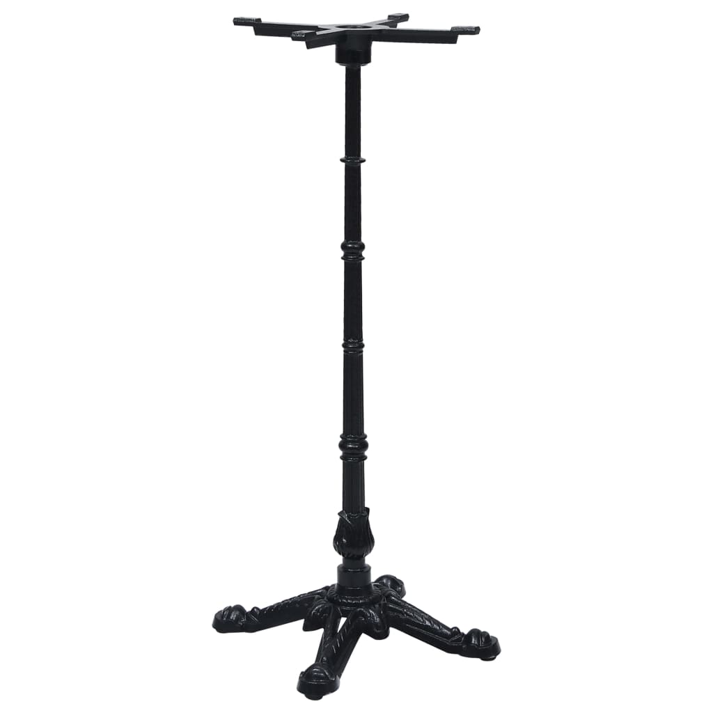 Noga za bistro stol crna 52x52x108 cm lijevano željezo