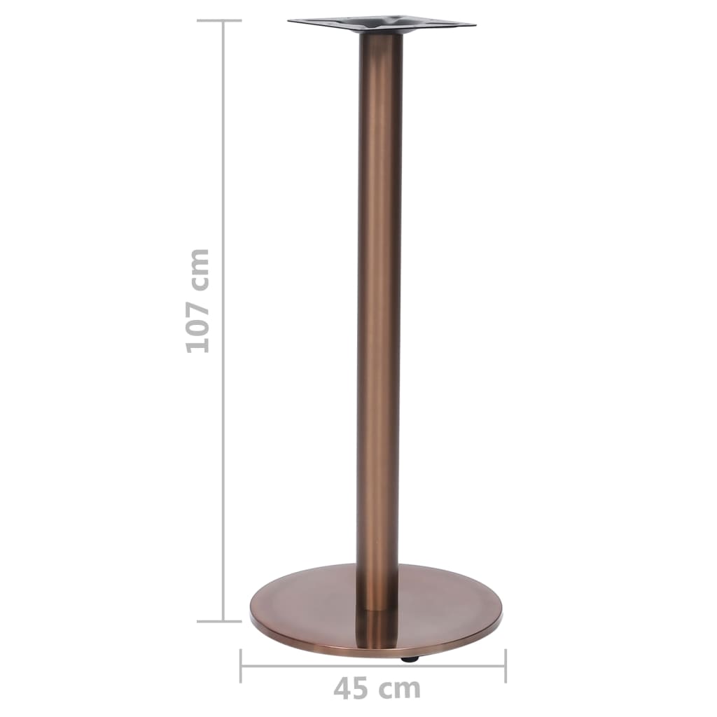 325443  Noga za bistro stol zlatna Ø45x107 cm nehrđajući čelik