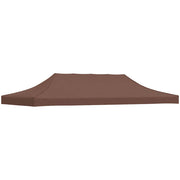 Krov za šator za zabave 6 x 3 m smeđi 270 g/m²