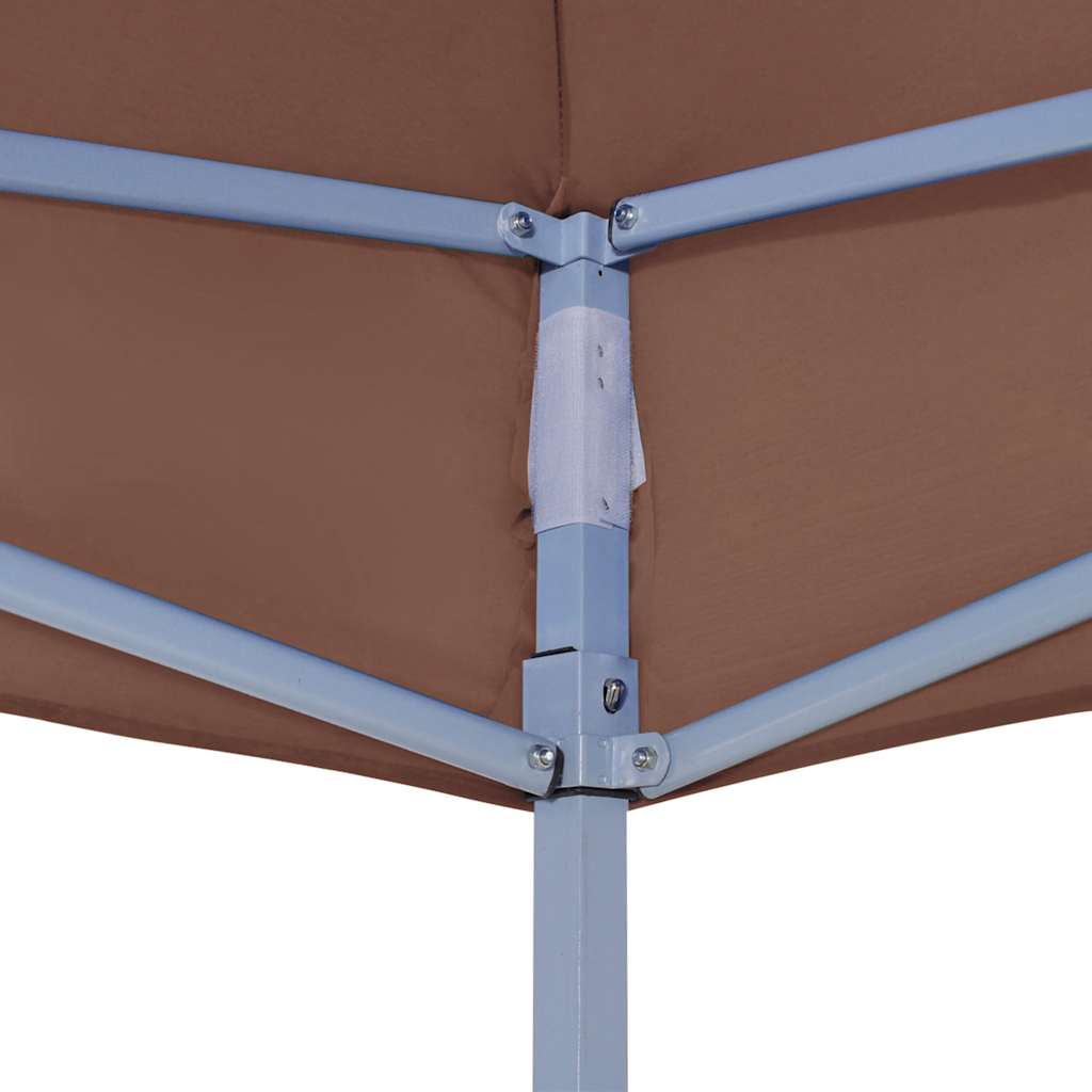 Krov za šator za zabave 6 x 3 m smeđi 270 g/m²