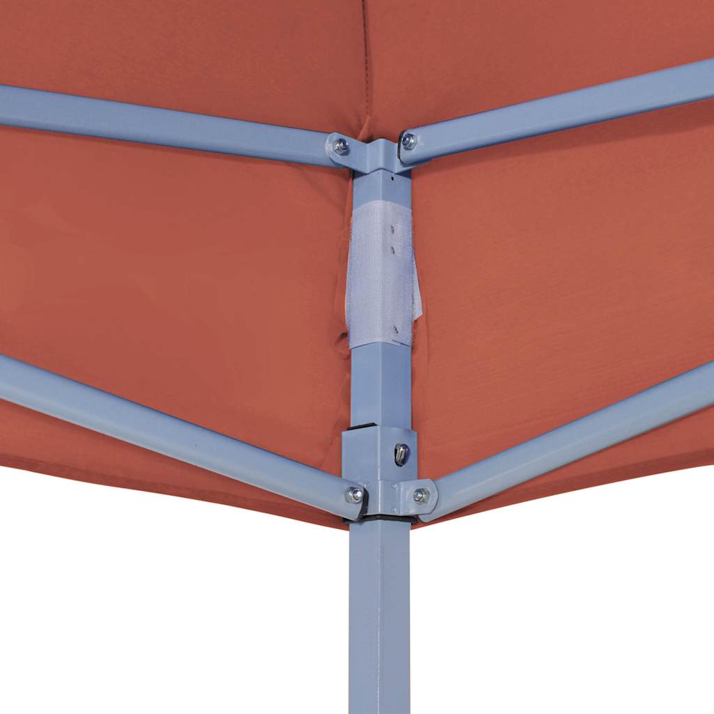 Krov za šator za zabave 6 x 3 m terakota 270 g/m²