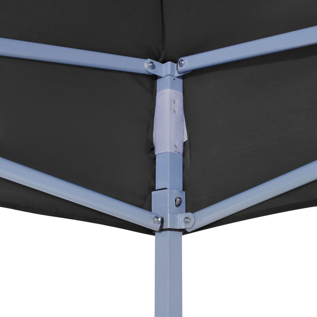Krov za šator za zabave 6 x 3 m crni 270 g/m²