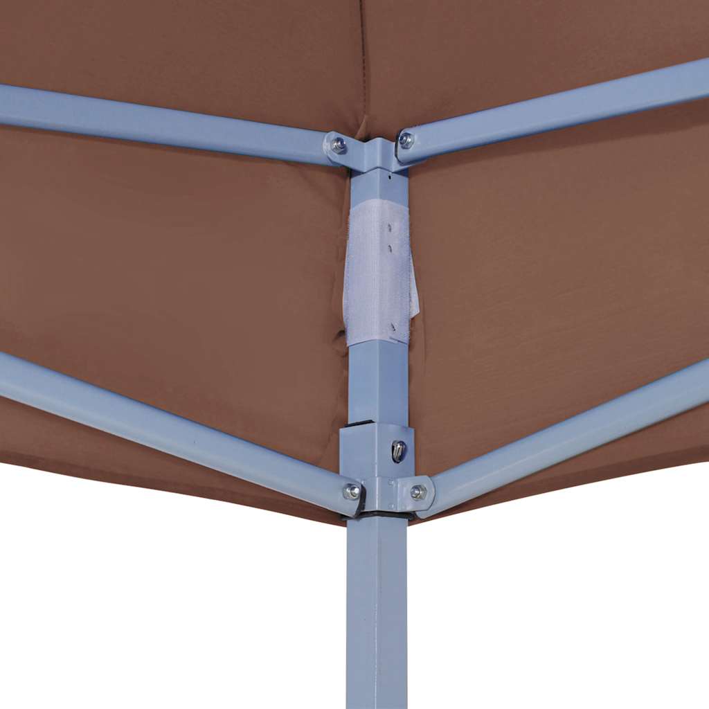 Krov za šator za zabave 2 x 2 m smeđi 270 g/m²