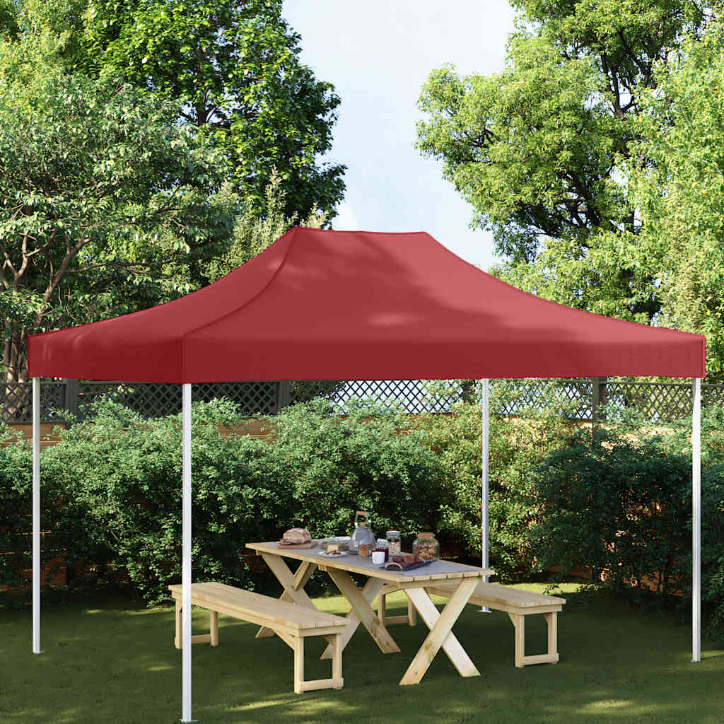 Krov za šator za zabave 4 x 3 m bordo 270 g/m²