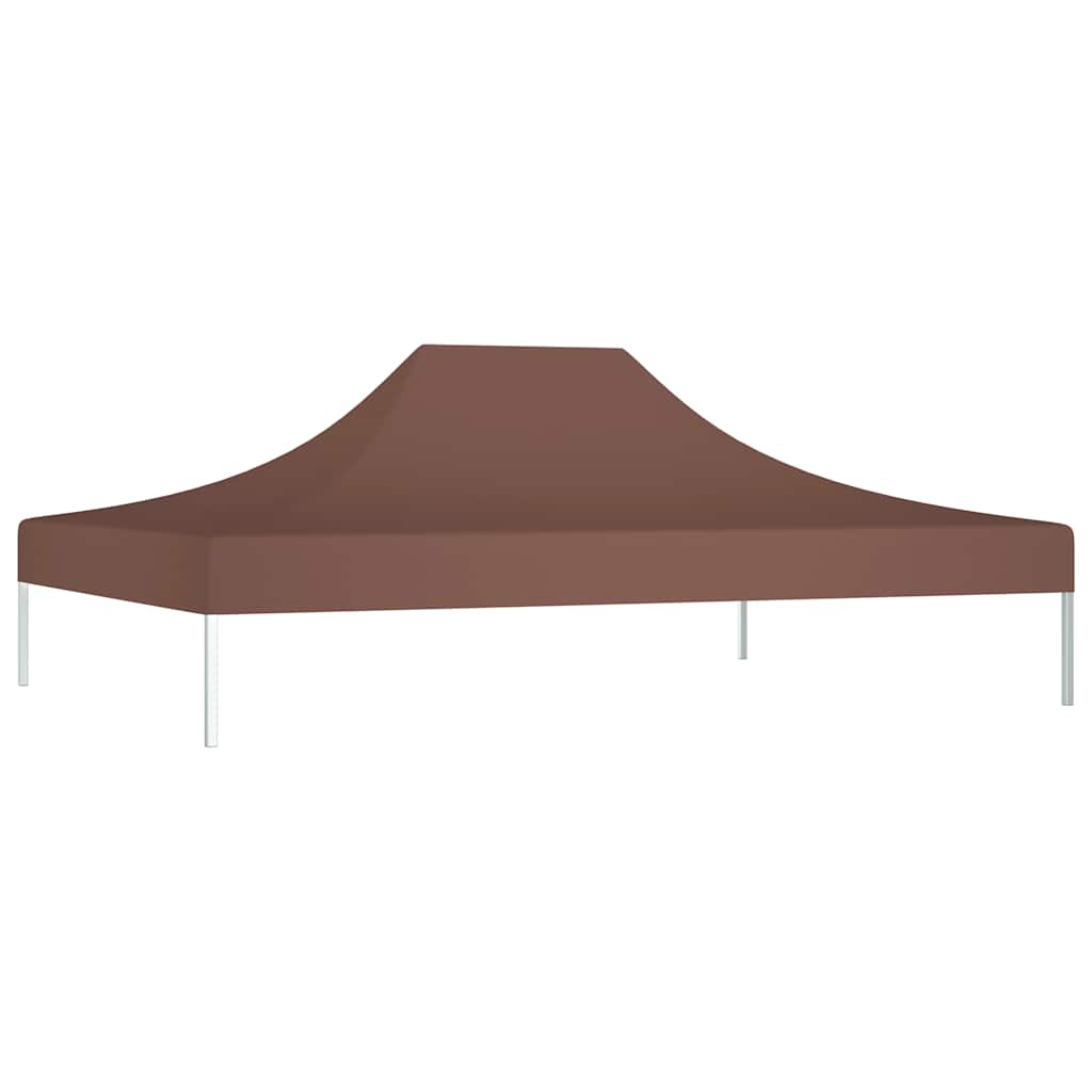 Krov za šator za zabave 4 x 3 m smeđi 270 g/m²