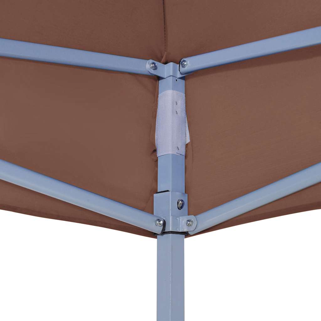 Krov za šator za zabave 4 x 3 m smeđi 270 g/m²