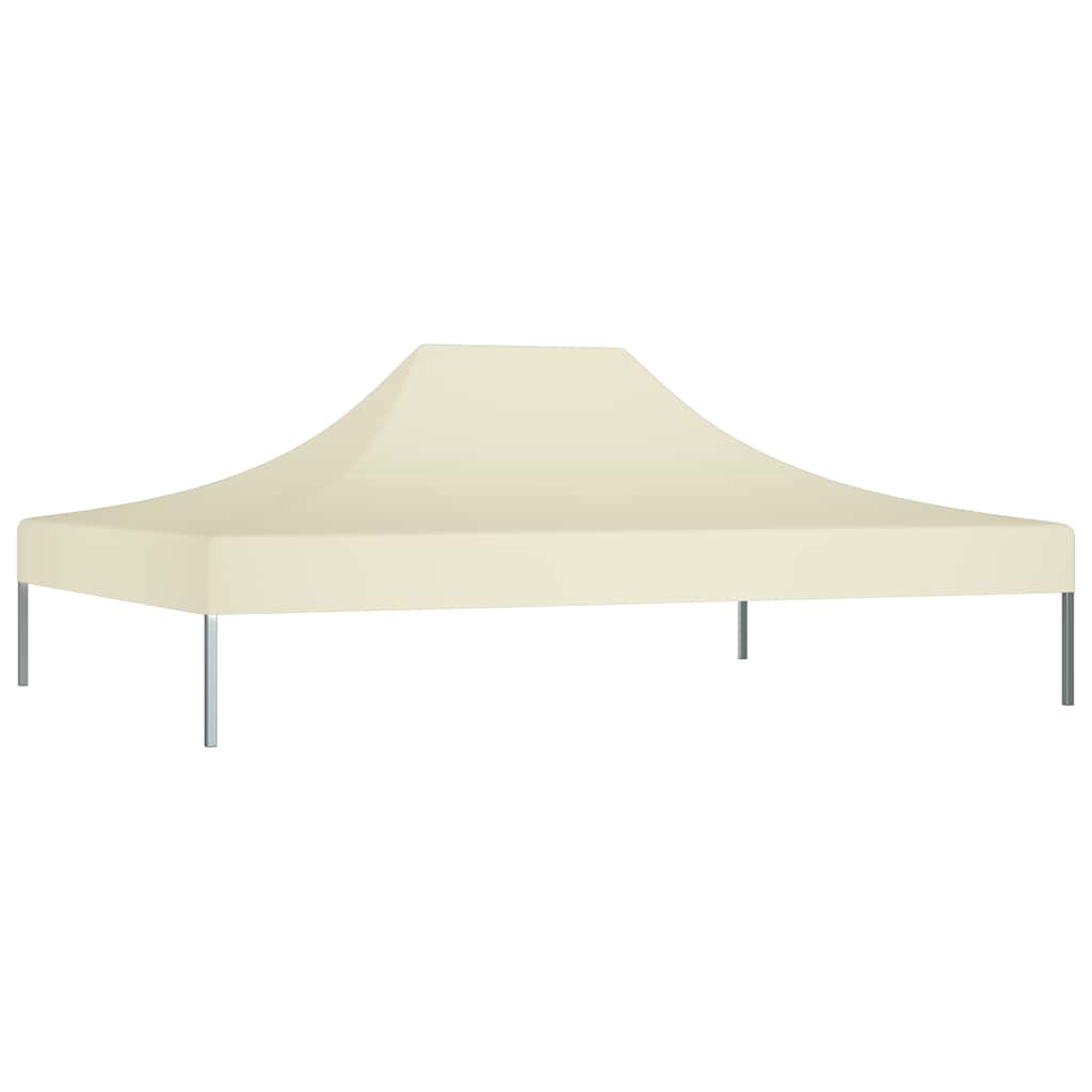Krov za šator za zabave 4,5 x 3 m krem 270 g/m²