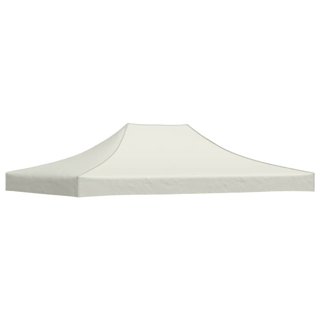 Krov za šator za zabave 4,5 x 3 m krem 270 g/m²