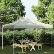 Krov za šator za zabave 4,5 x 3 m krem 270 g/m²