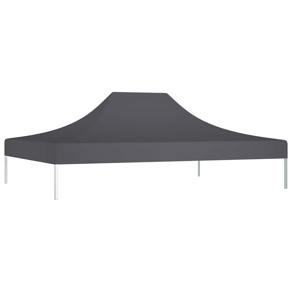Krov za šator za zabave 4,5 x 3 m antracit 270 g/m²