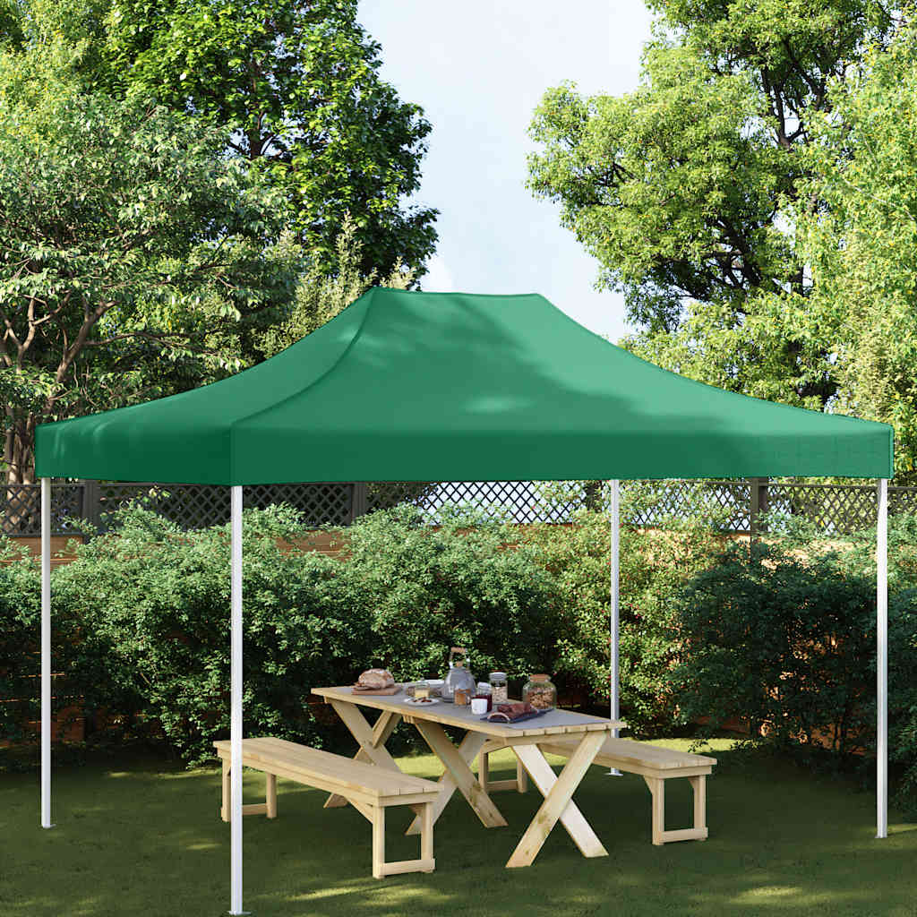 Krov za šator za zabave 4,5 x 3 m zeleni 270 g/m²