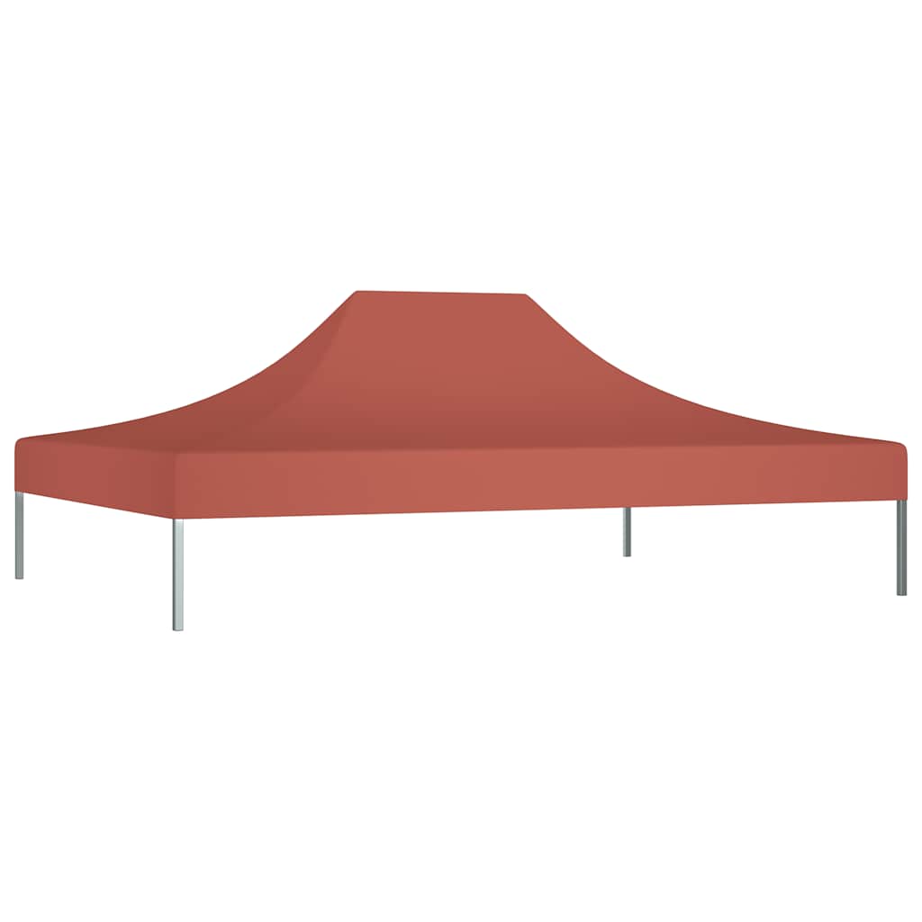 Krov za šator za zabave 4,5 x 3 m terakota 270 g/m²
