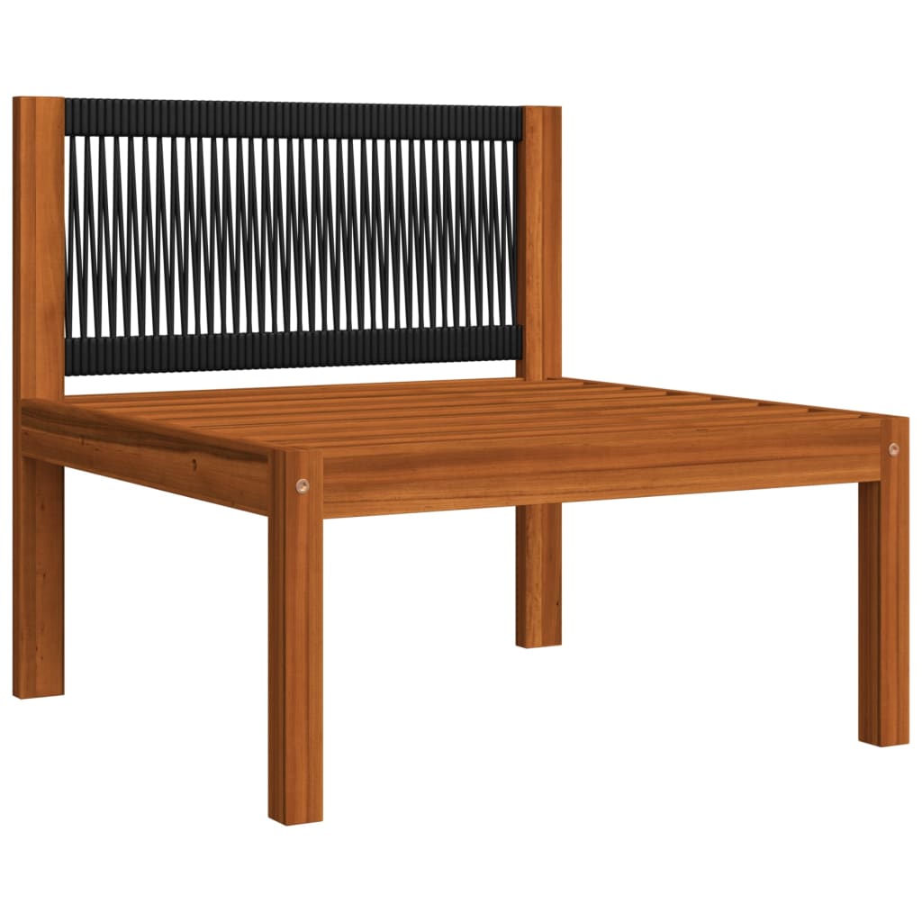 Vrtni set za sjedenje s jastucima, 6 dijelova, krem, 63x63 cm
