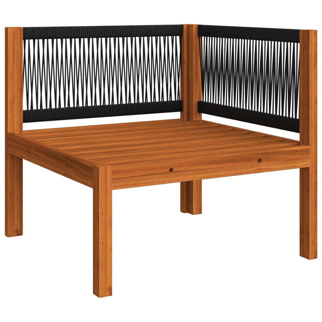 Vrtni set za sjedenje s jastucima od 5 dijelova, krem boje, 63x63 cm